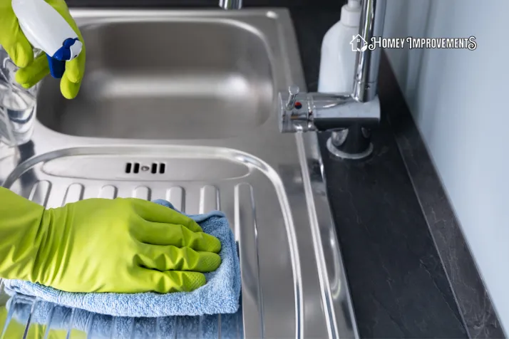 Clean Stainless Steel Sinks