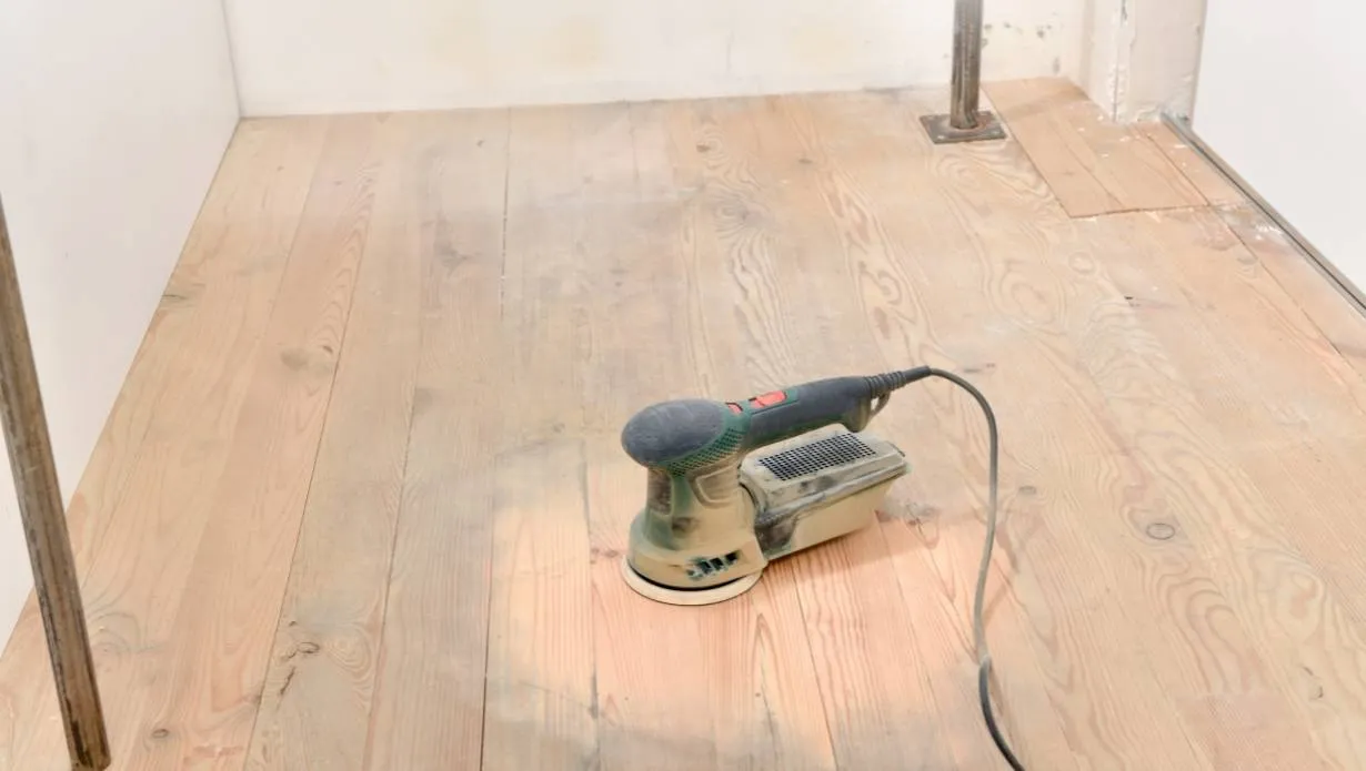 how to sand hardwood floors with orbital sander