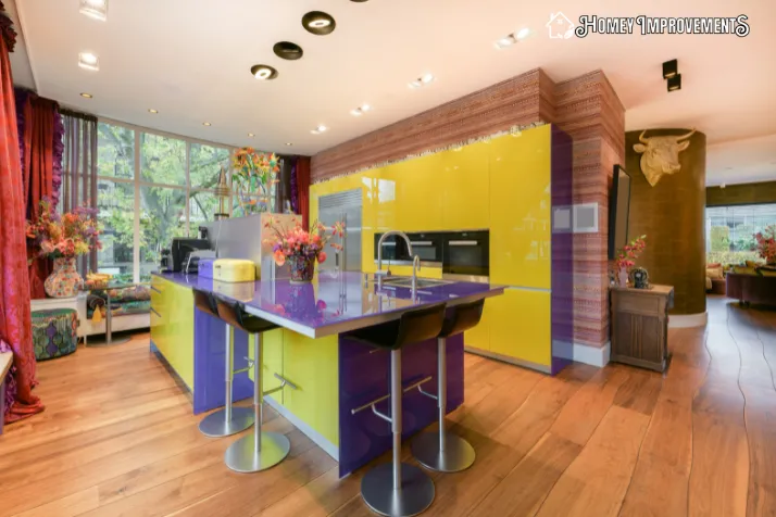 Bold Primary Colors for kitchen