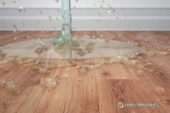 Water Damage on Vinyl Plank Floor