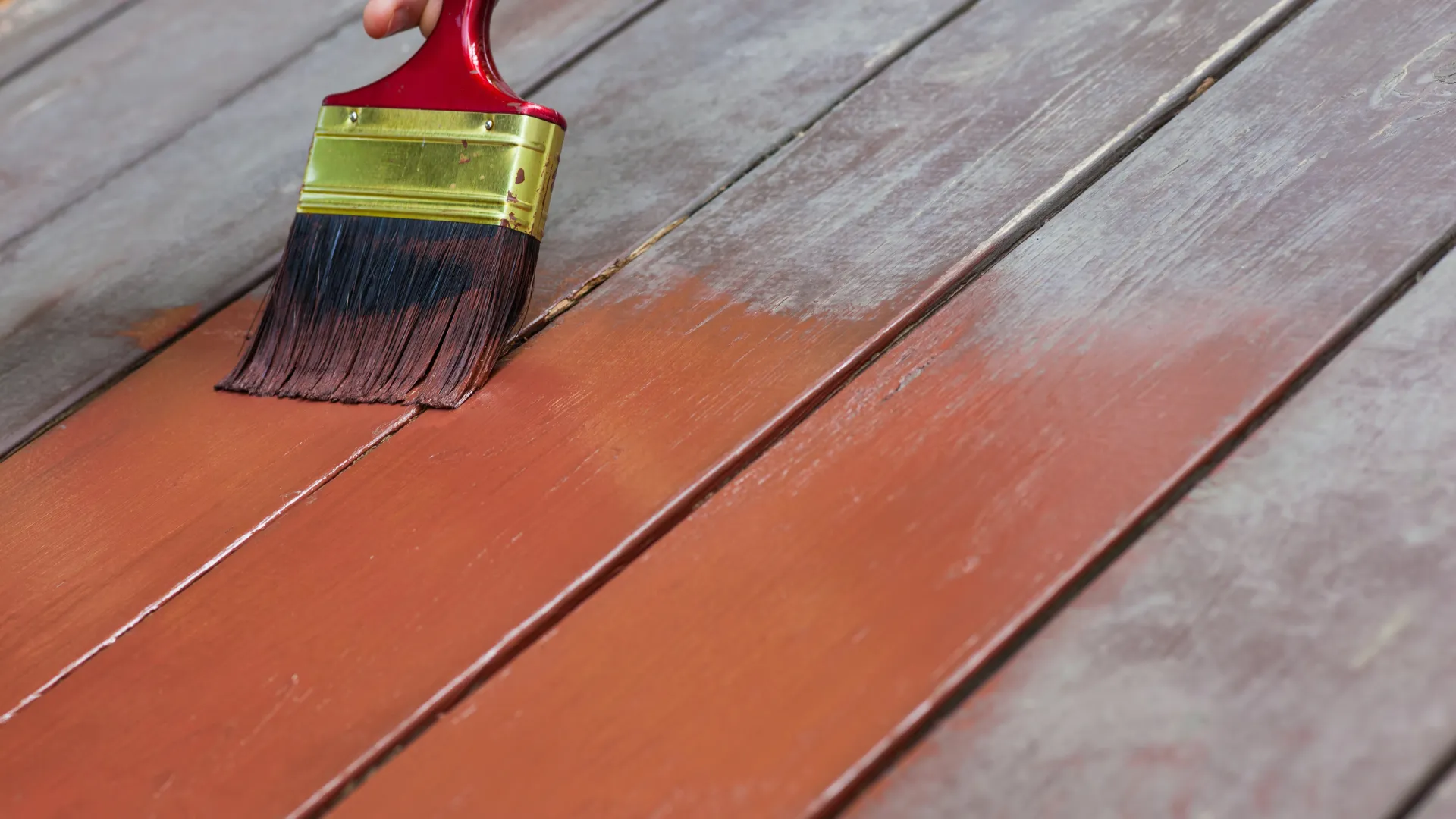 paint and restore an old deck