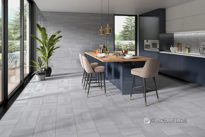 Ceramic Floor Tile in Kitchen