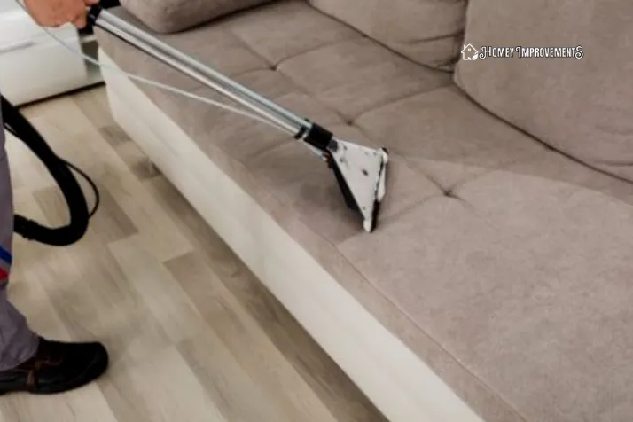 Clean the Polyester Fabric Couch with a Vacuum