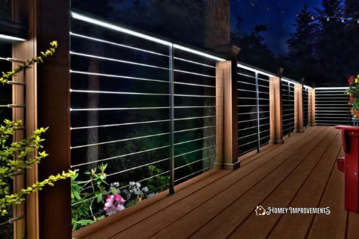 Incorporate Lights with Railing