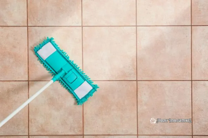 Remove Dirt and Dust from matte porcelain tile
