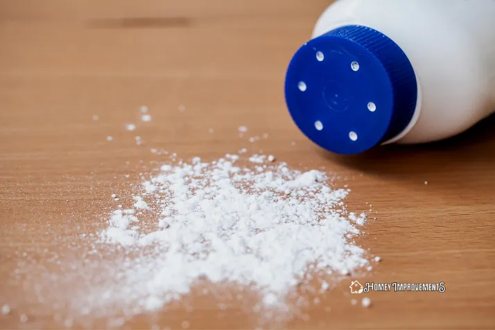Cornstarch or Talcum Powder to get butter out of clothes