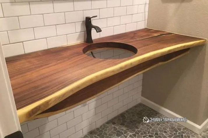 Solid Wood Bathroom Countertop under $50