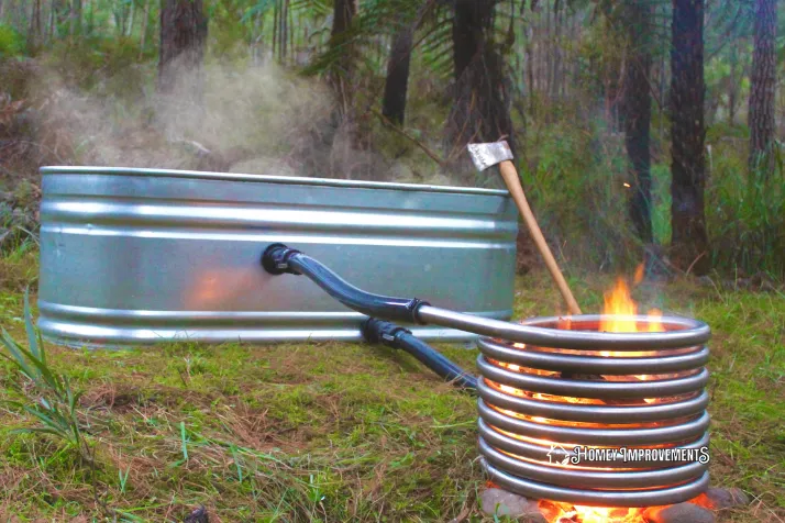 Wood Fire Hot Tub Heater