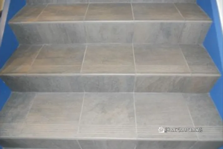 mitering tiles on stairs