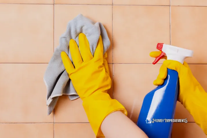 Cleaning Shower Tiles with Lemon Juice