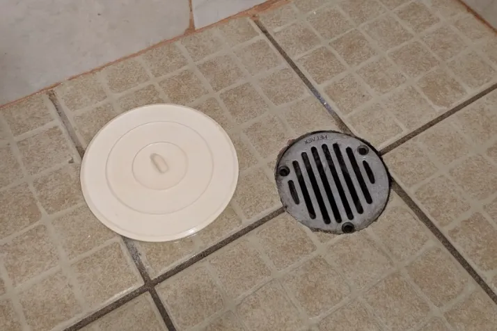 Cover the Drain of the Shower
