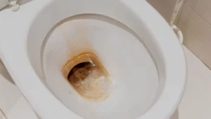 Remove Hard Water Stains in Toilet