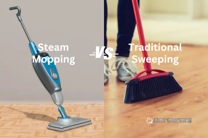 Steam Mopping vs Traditional Sweeping